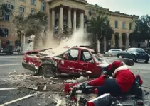 acidente com veículo da prefeitura