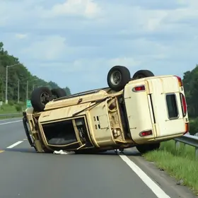 veículo capota na BR-101 em Mamanguape na Paraíba