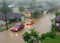 água invade casas em Santa Rita