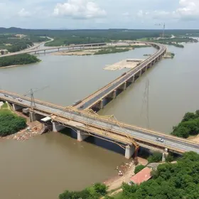 Colapso da ponte sobre o Rio Paraíba