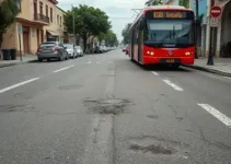 buracos em rua de Santa Rita