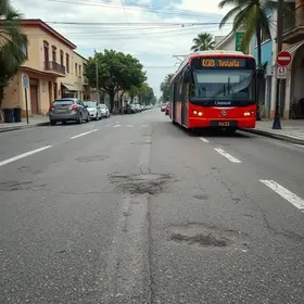 buracos em rua de Santa Rita