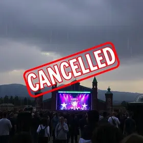 chuvas cancelam shows da festa de Santa Rita em Rio Tinto